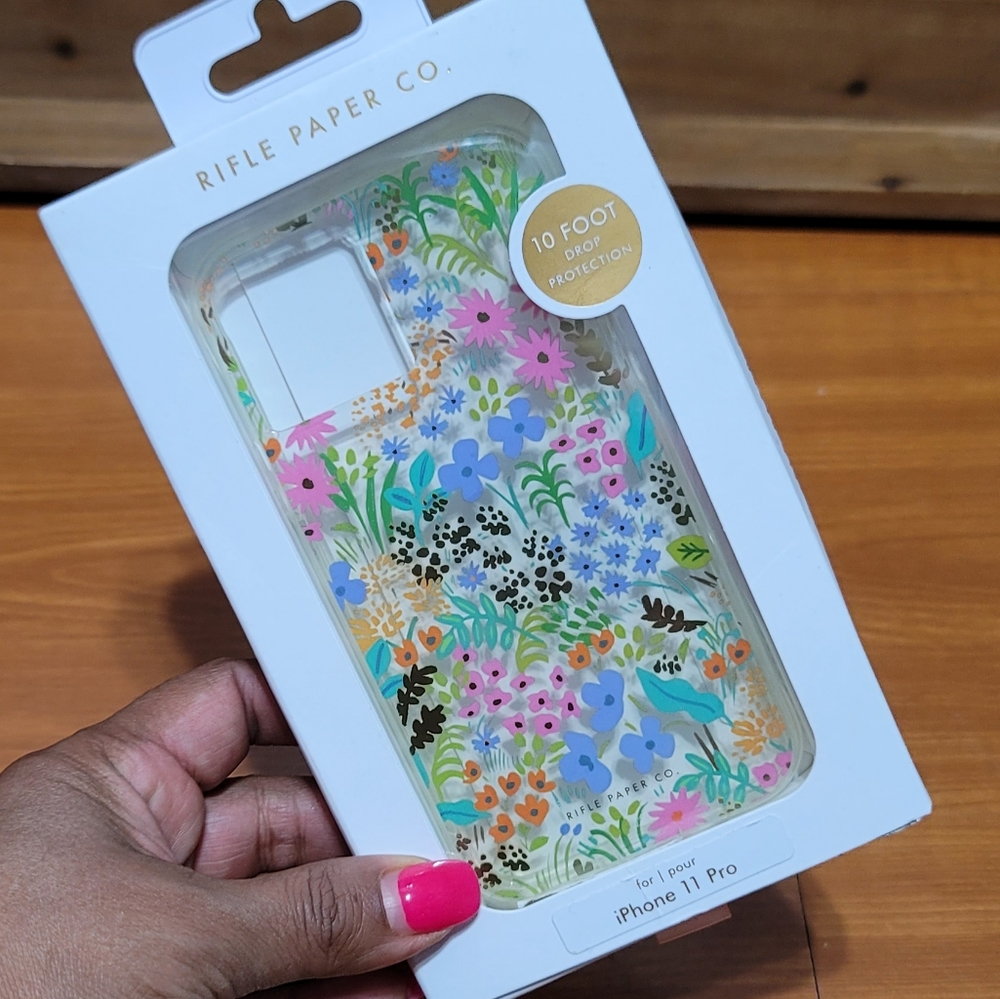 Rifle Paper Co. IPhone 11 PRO Clear Floral Pattern Phone Case